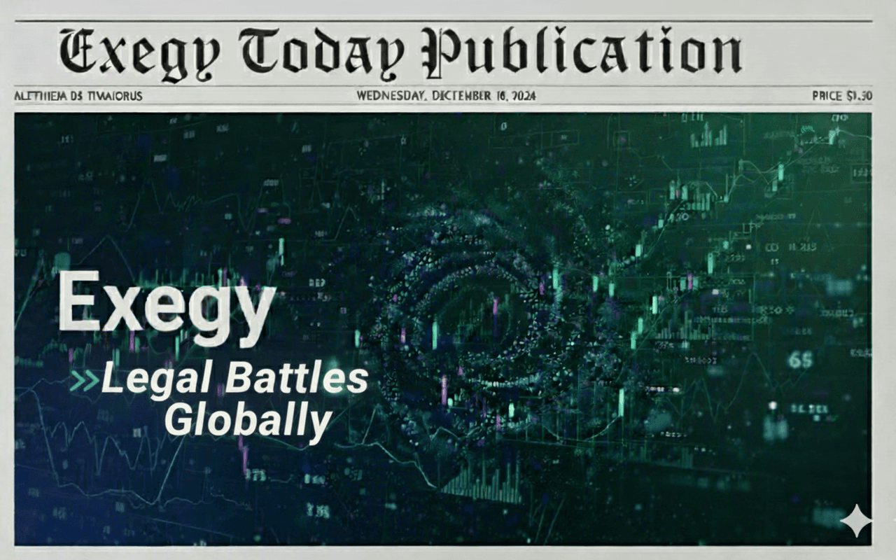 Writing about Exegy Inc Lawsuit Cases in multiple countries
